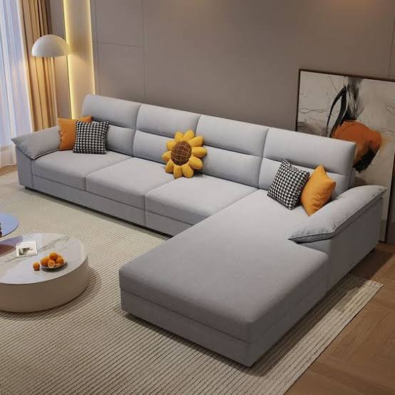 L-shape Sofa (6 Seater, Simple)