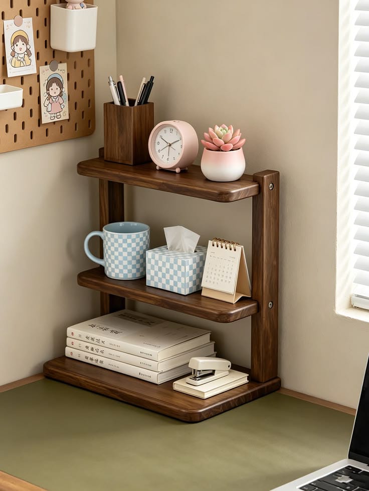 Desktop Organizer Shelf